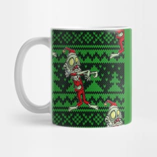 zombie christmas santa claus Mug